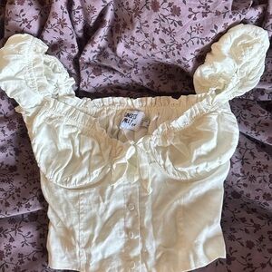 White Princess Polly Women's Top